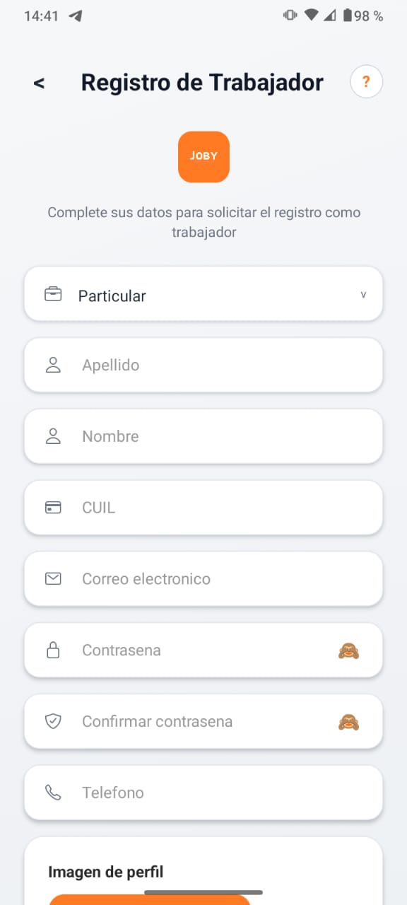 Joby — pantalla 6