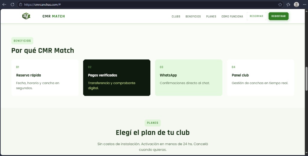 CMR Match — beneficios